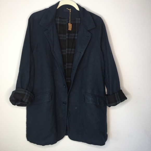 CP Shades Regan Jacket-Blue-Brushed Cotton-Small - Picture 1 of 5